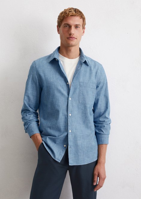 Marc O'Polo Shirt in de vorm van, Heren, blauw, 3xl, 100% Katoen
