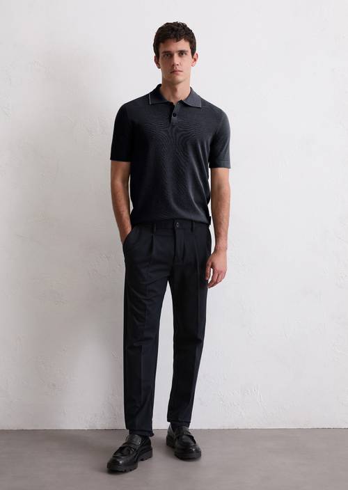 Pants Model Morot Jogger pleats Travel Collection made from interlock  viscose mix