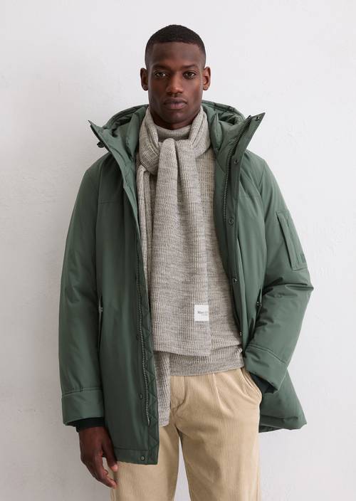 Regular hooded parka with soft padding from Unifi REPREVE® green