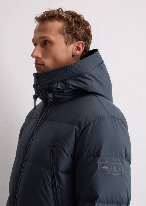 Polo Daunenjacke Marco Polo Jacke Blau Puffer-Daunenjacke