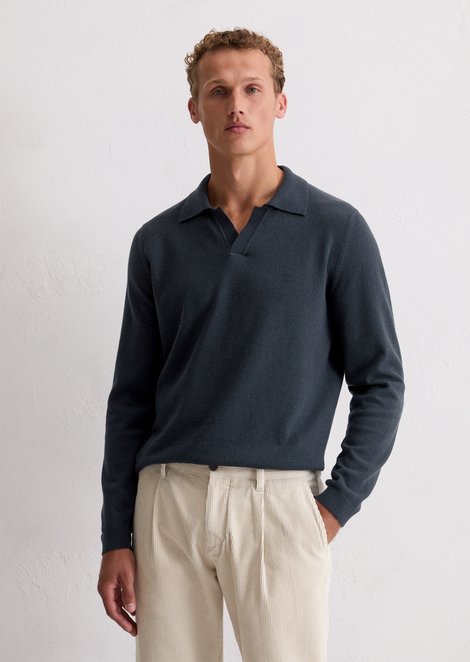 Marc O'Polo Pullover regular, Herren, blau, Gr. s, 54% Baumwolle, 29% Schurwolle, 17% Polyamid