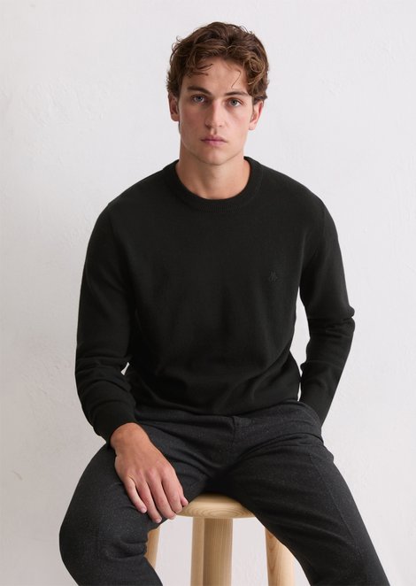 Marc O'Polo Pullover regular, Herren, schwarz, Gr. xxl, 54% Baumwolle, 29% Schurwolle, 17% Polyamid