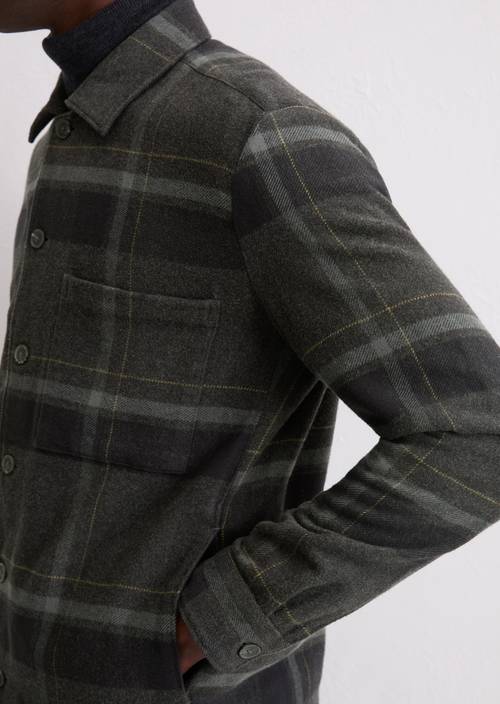 Overshirt multi/ dark grey melange in detail view