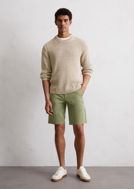 Marc O'Polo Korte broek model Reso regular, Heren, groen, 29, 98% Katoen, 2% Elasthaan
