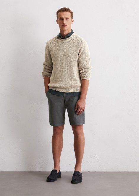 Marc O'Polo Korte broek model Reso regular, Heren, grijs, 29, 98% Katoen, 2% Elasthaan