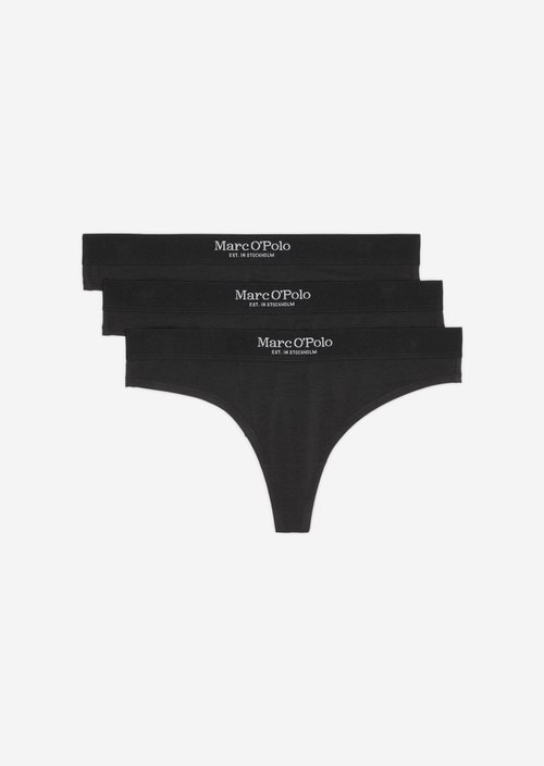 23Q3W00092 3-Pack String — Black
