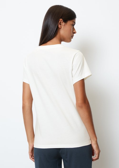 Short-sleeved lounge shirt — White Cotton Q152