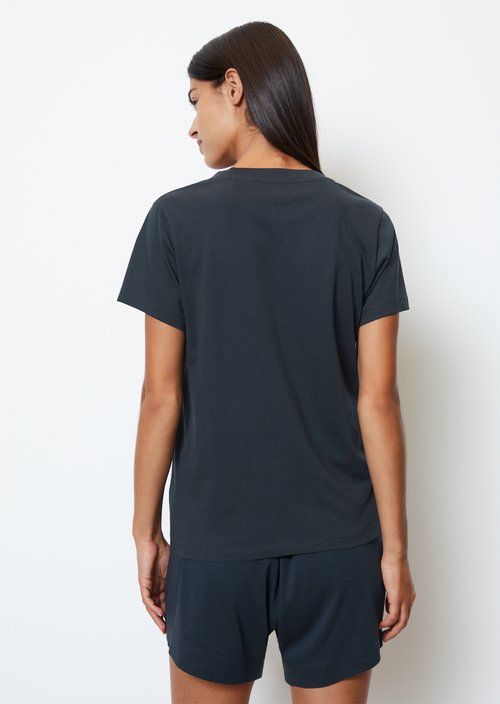 Short-sleeved lounge shirt — Dark Navy Q898
