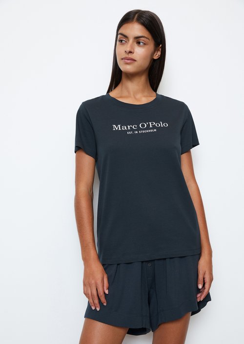 Short-sleeved lounge shirt — Dark Navy Q898