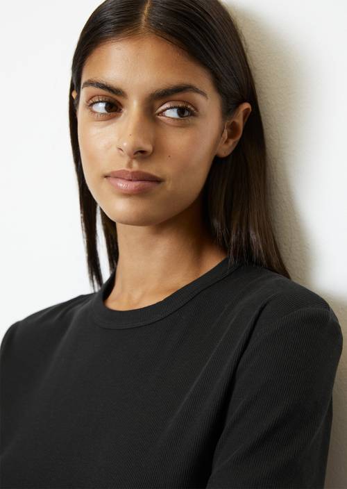 Lounge-T-Shirt slim Black - Produkt Bild 2