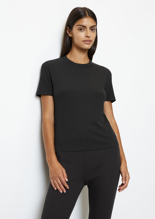 Lounge t-shirt slim — Black
