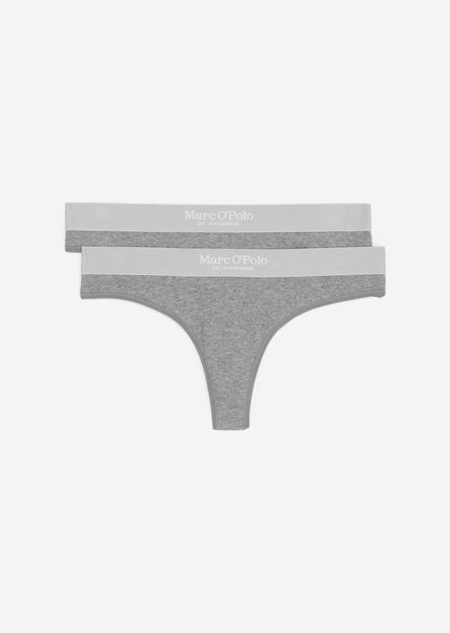 Fijn geribde tanga Nordic Grey Mel. - Product afbeelding 1