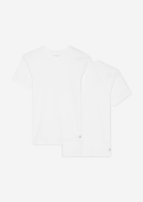 Lounge t-shirt with round neckline — White