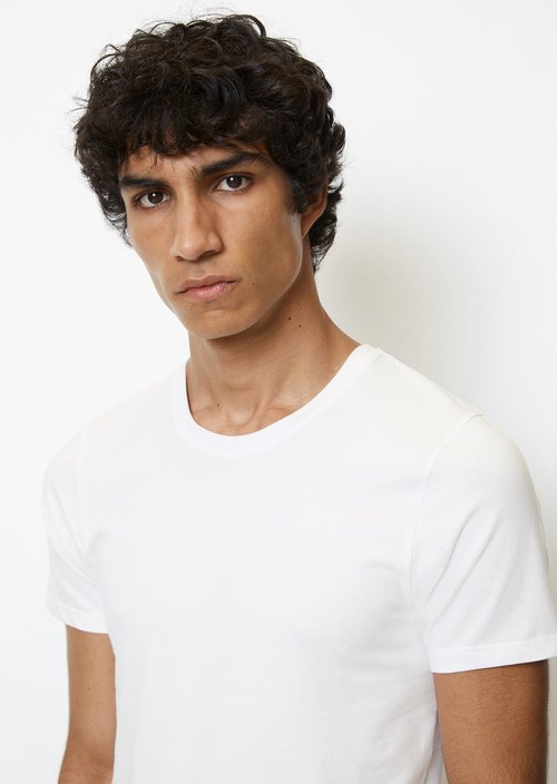 Lounge t-shirt with round neckline — White