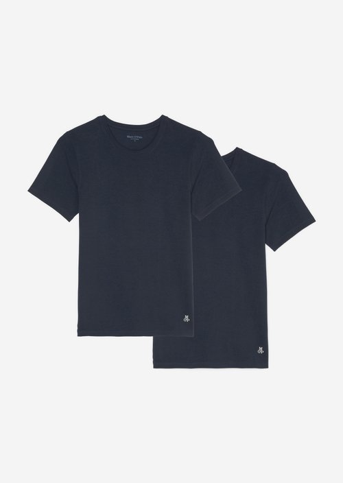 Lounge t-shirt with round neckline — Dark Navy Q898