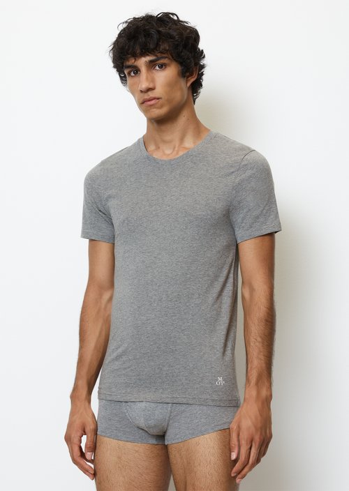 Lounge t-shirt with round neckline — Nordic Grey Mel.