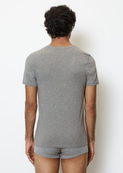 Lounge t-shirt with round neckline — Nordic Grey Mel.