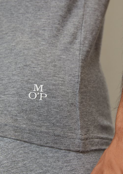 Lounge t-shirt with round neckline — Nordic Grey Mel.