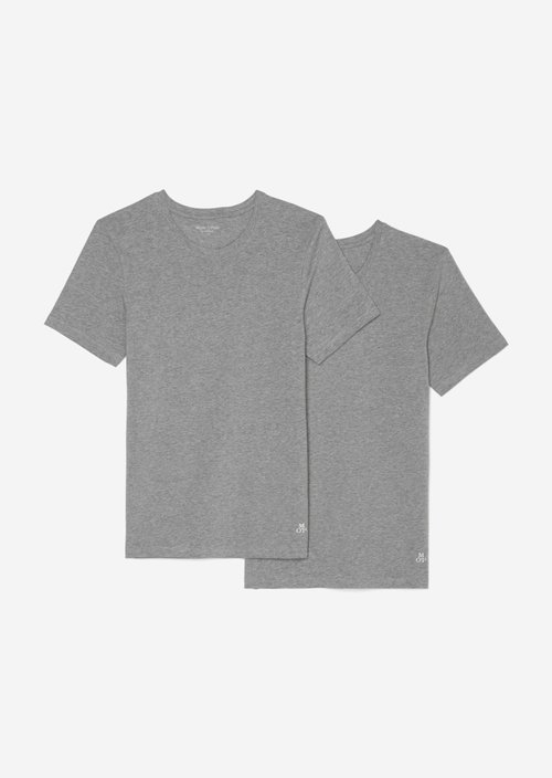 Lounge t-shirt with round neckline — Nordic Grey Mel.