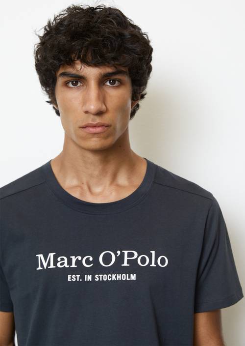 T-shirt décontracté de coupe Regular Fit Dark Navy Q898 - Image du produit 2