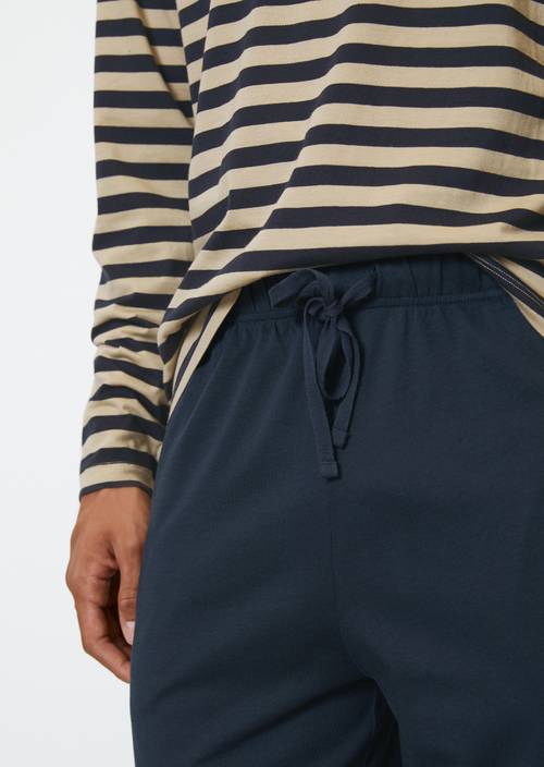 Loungeset Cream/Navy Stripe - Product afbeelding 2