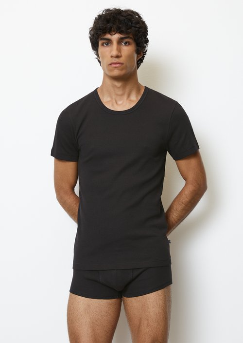 23Q3M00150 2-Pack Crew Neck Shirts — Black
