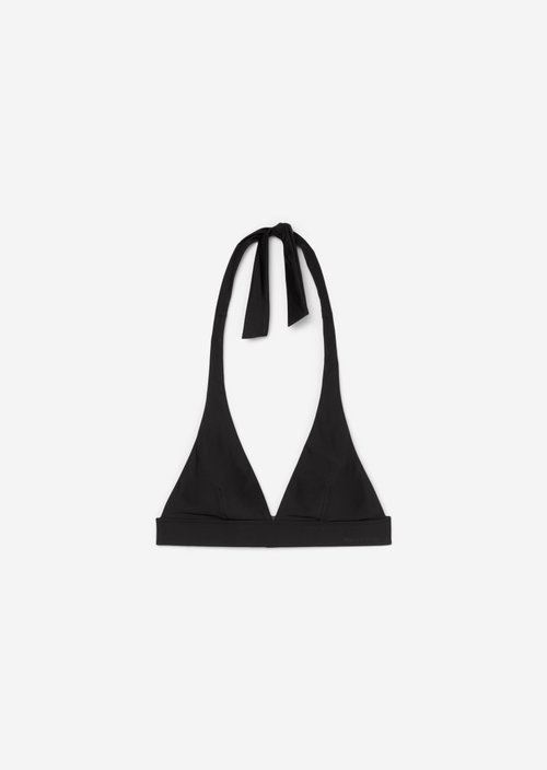 Bikini triangle top — Black