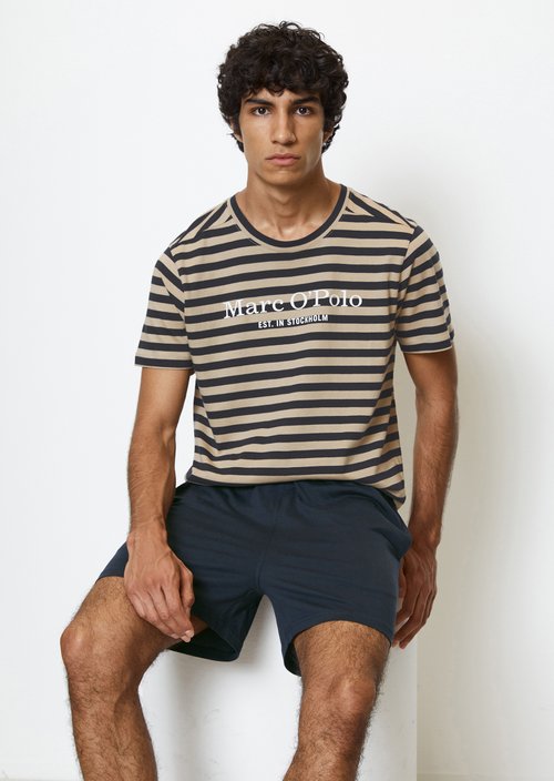 Lounge set — Cream/Navy Stripe