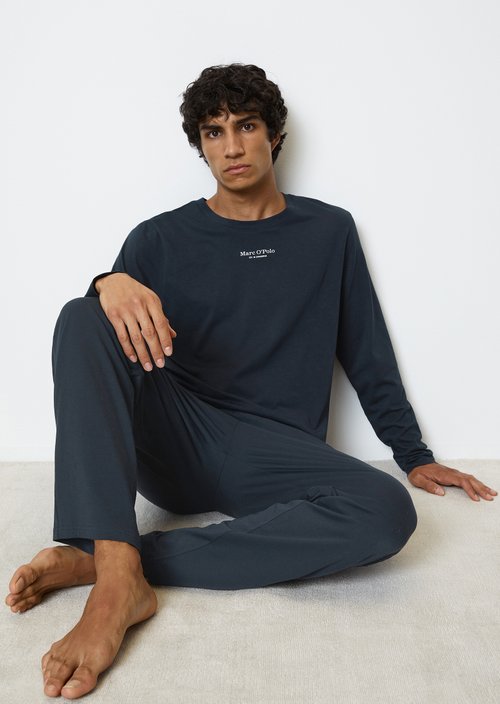 Lounge longsleeve regular — Dark Navy Q898