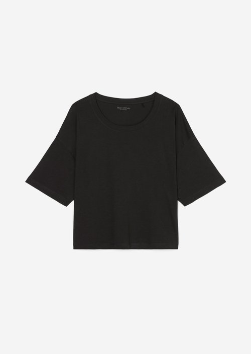 Lounge cropped top — Black