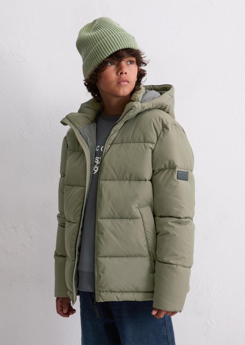 TEENS-BOYS quilted jacket — Olive