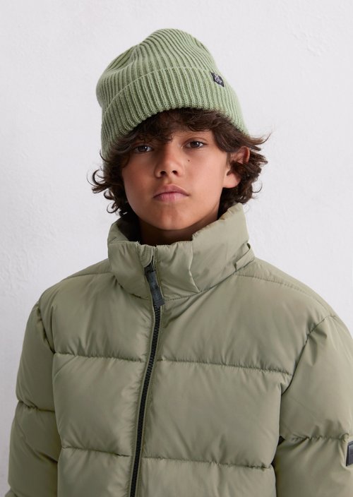 TEENS-BOYS quilted jacket — Olive