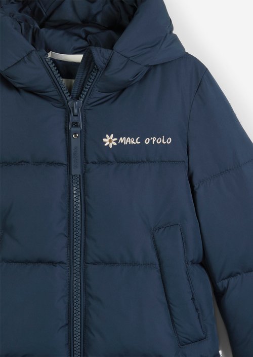 KIDS-GIRLS quilted jacket — Night Blue (alternate view)