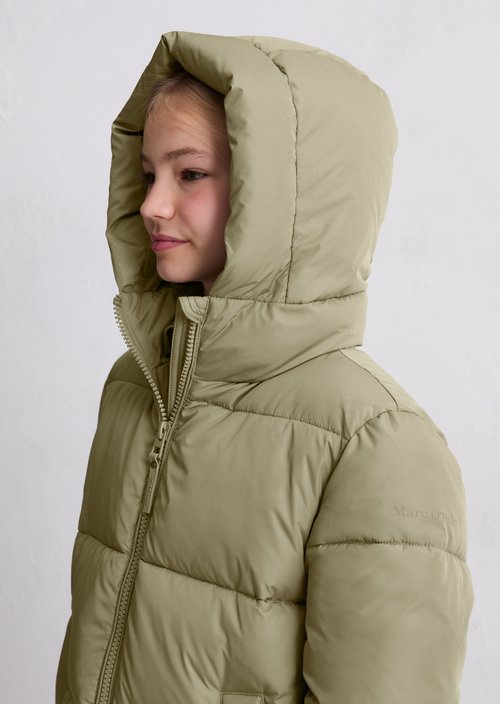 TEENS-GIRLS quilted coat — Sage