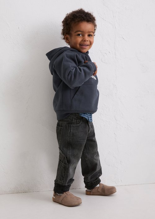 KIDS-BOYS cargo jeans — black