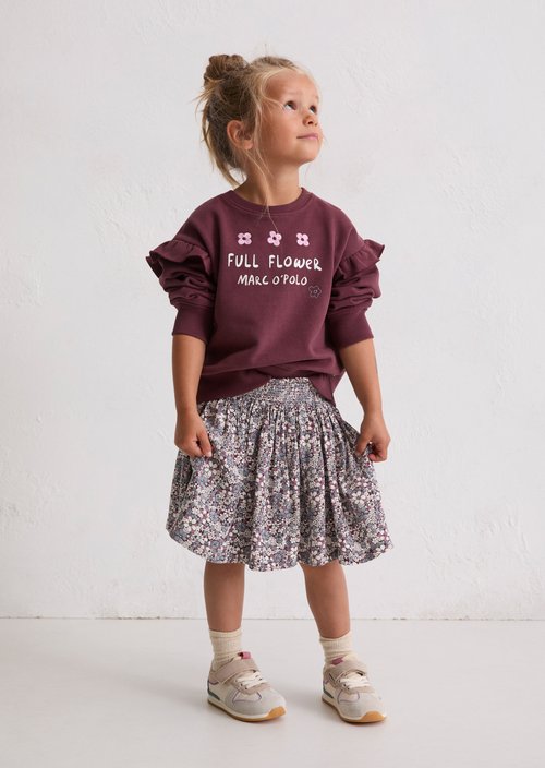 KIDS-GIRLS sweatshirt — Aubergine Red
