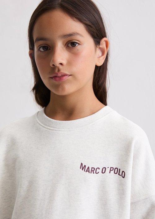 TEENS-GIRLS sweatshirt — Light Beige Melang