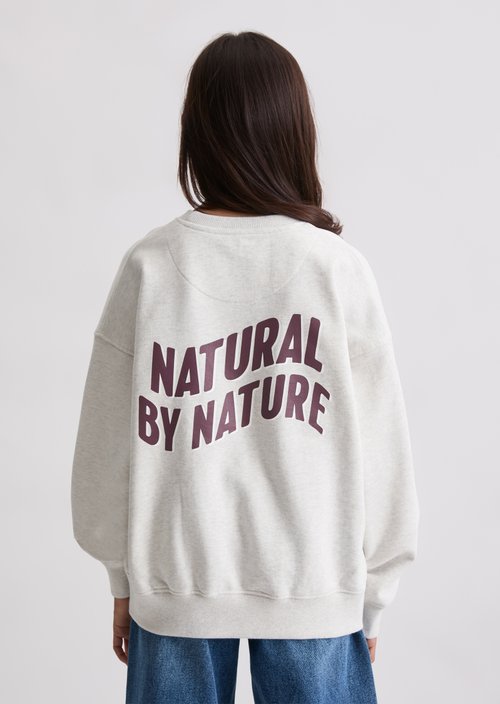 TEENS-GIRLS sweatshirt — Light Beige Melang