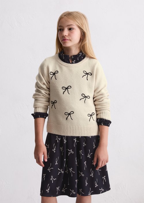 TEENS-GIRLS sweater — White Cotton