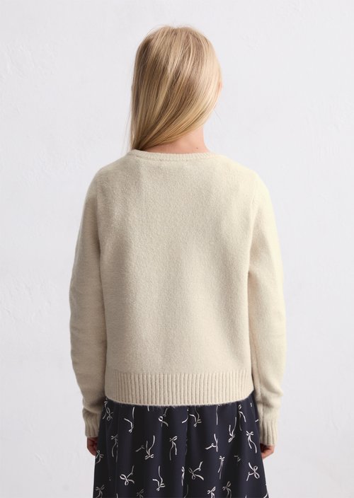 TEENS-GIRLS sweater — White Cotton