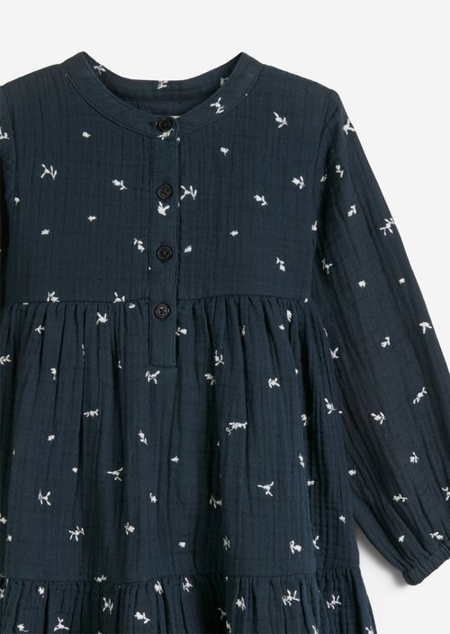 KIDS-GIRLS flounce dress — black