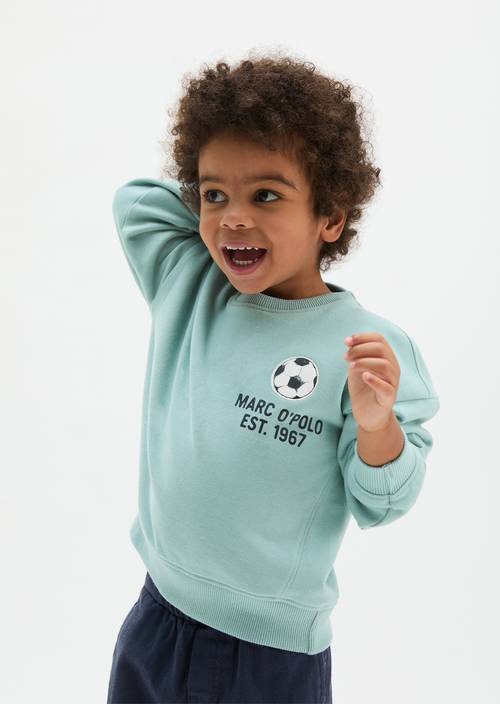 KIDS-BOYS sweatshirt Green worn on model