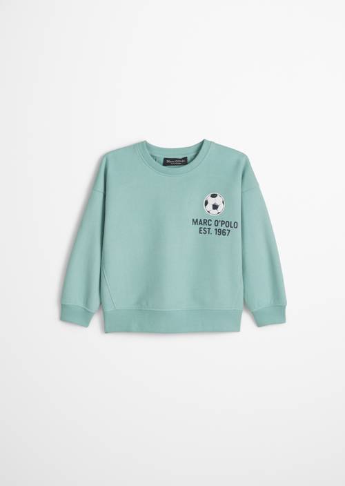 KIDS-BOYS sweatshirt Green in front view