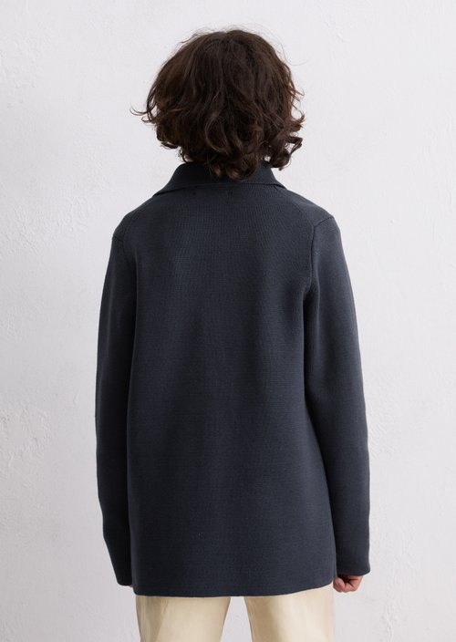 TEENS-BOYS knitted blazer — Dark Navy