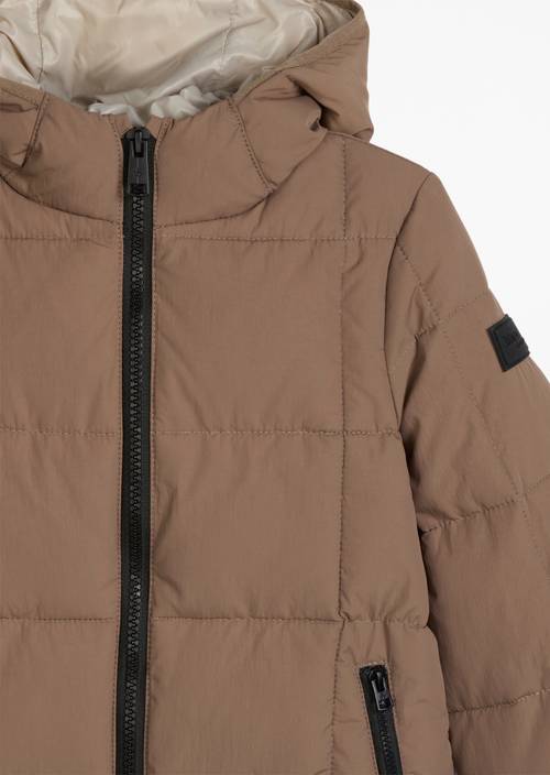 KIDS-BOYS quilted jacket Brown in detail view