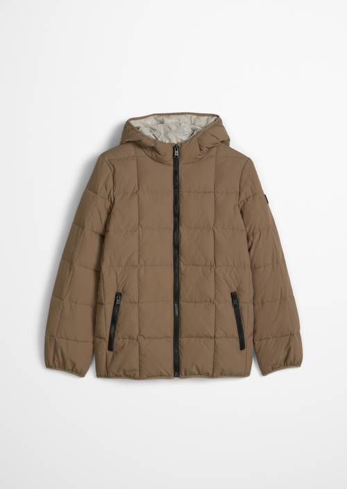 Pikowana kurtka TEENS-BOYS Brown w widoku z przodu
