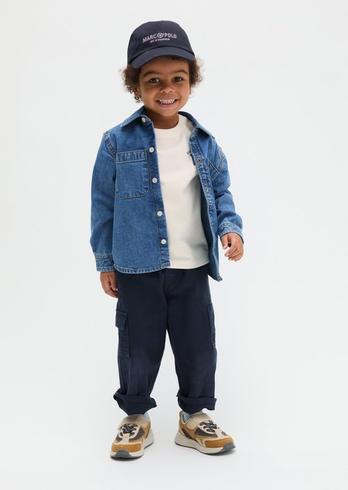 KIDS-BOYS denim overshirt — Light Blue Denim