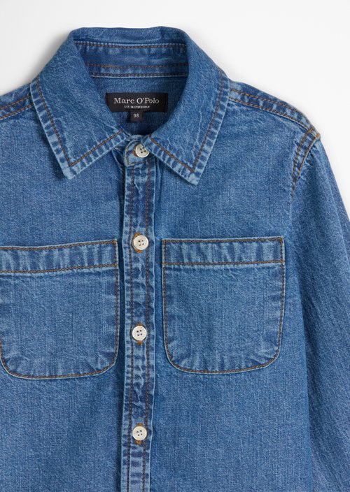 KIDS-BOYS denim overshirt — Light Blue Denim