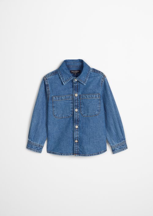 KIDS-BOYS denim overshirt — Light Blue Denim