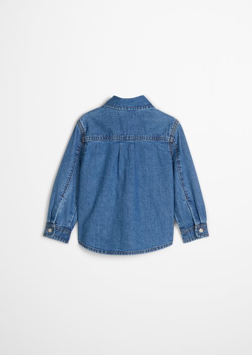 KIDS-BOYS denim overshirt — Light Blue Denim